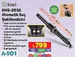 KİWİ KHS-2032 OTOMATİK SAÇ ŞEKİLLENDİRİCİ